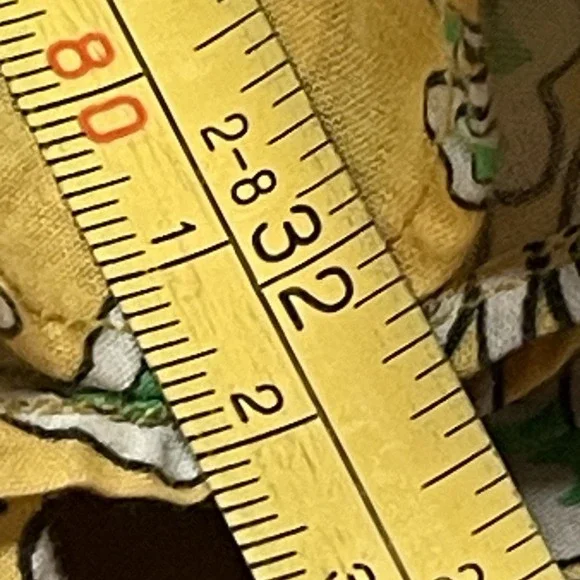 Rhode Women's‎ Small Cotton Floral Crew Neck  Long Sleeve Dress Yellow - Picture 10 of 10